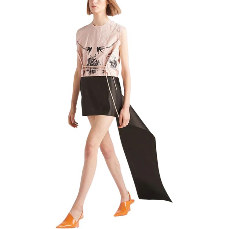 PRADA Casual Short Skirts Women's Black
