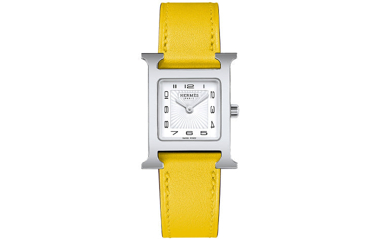 HERMES Heure H Wrist Watch Quartz Movement White Dial Women's W055233WW00