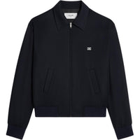 CELINE Triomphe Blouson Jacket In Rayon Twill