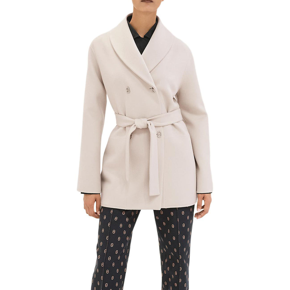 HERMES Coats Women's White