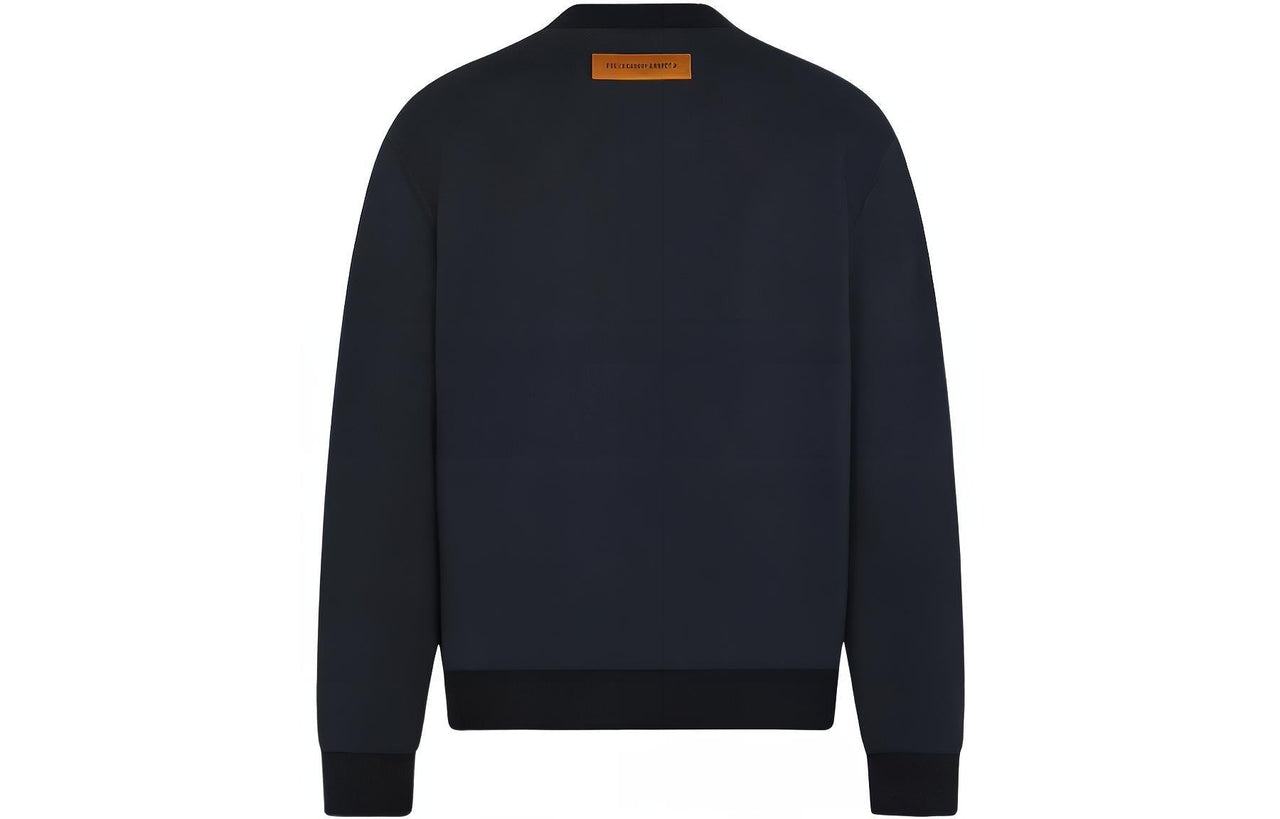 LOUIS VUITTON Lv Stitch Print Embroidered Sweatshirt