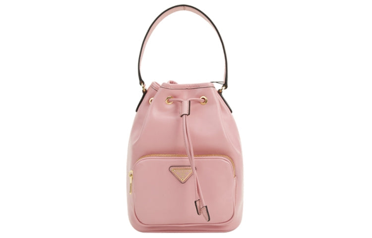 PRADA Cow Leather Shoulder Bag, Crossbody Bag, Handbag Small Size Women's Pink