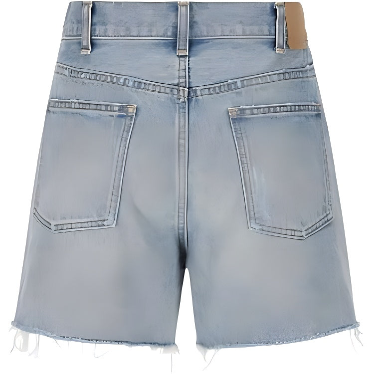 CELINE Denim Shorts Women's Sky Blue
