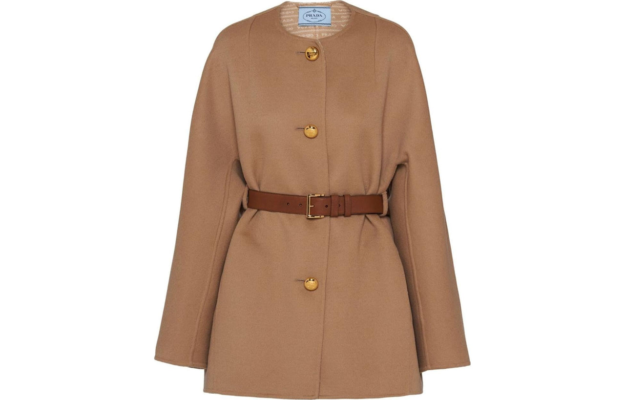 PRADA Coats Women's Brown