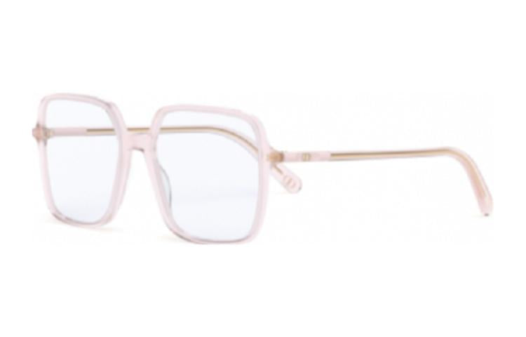 DIOR Acetate Square Eyeglass Frames Women's Pink