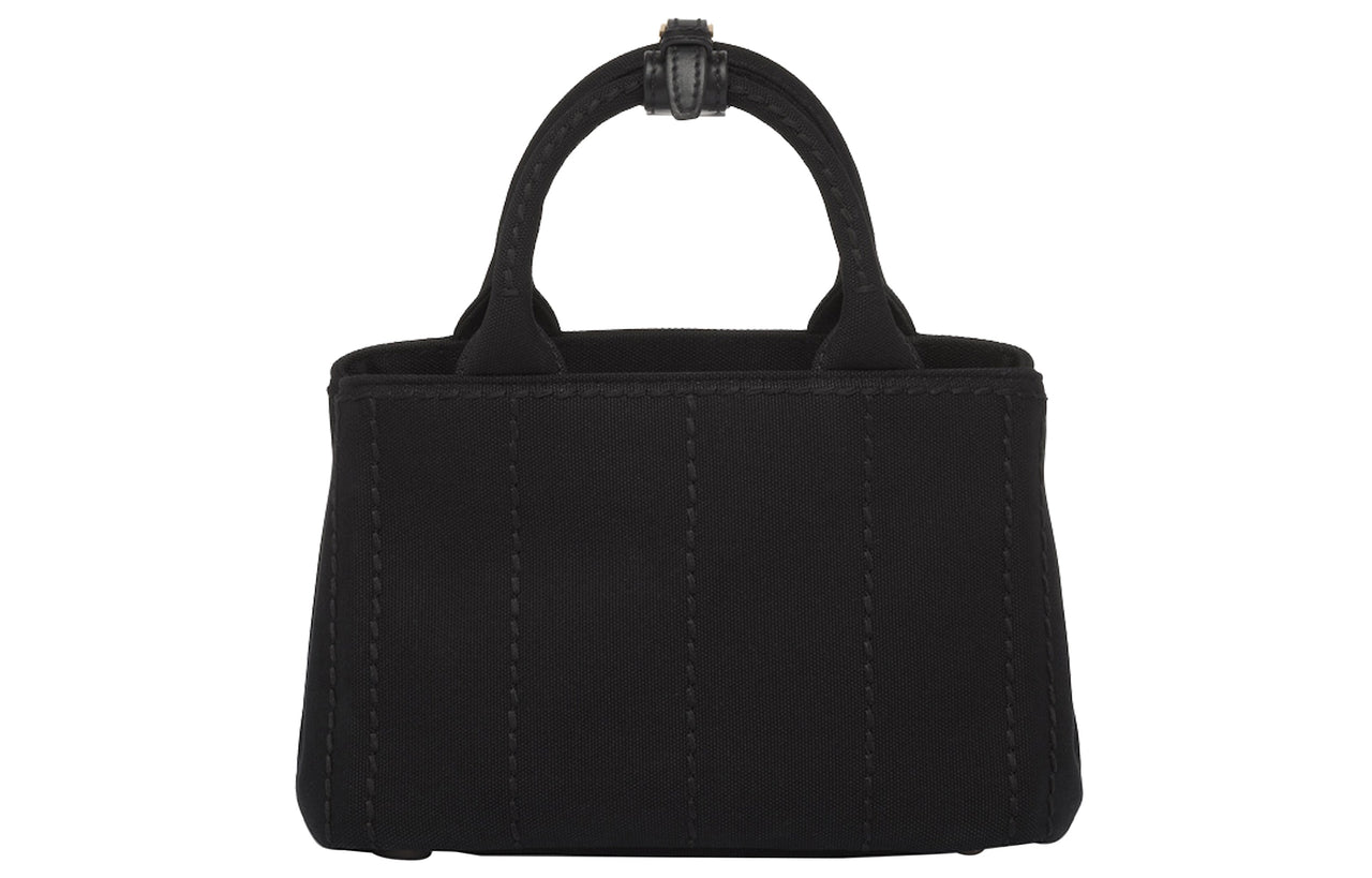 PRADA Cotton Canvas Bag, Shoulder Bag, Crossbody Bag, Handbag Mini Women's Black