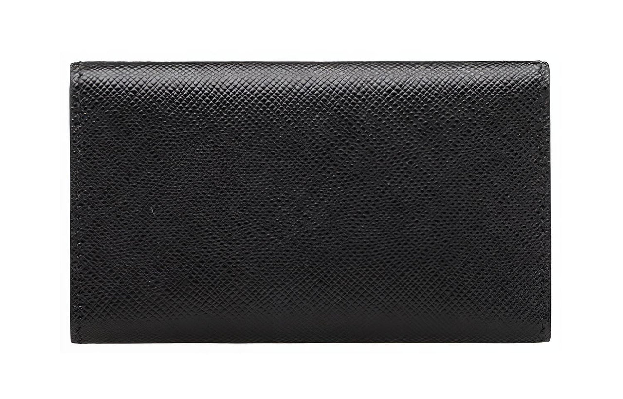 PRADA Cow Leather Key Pouch Regular Unisex Black