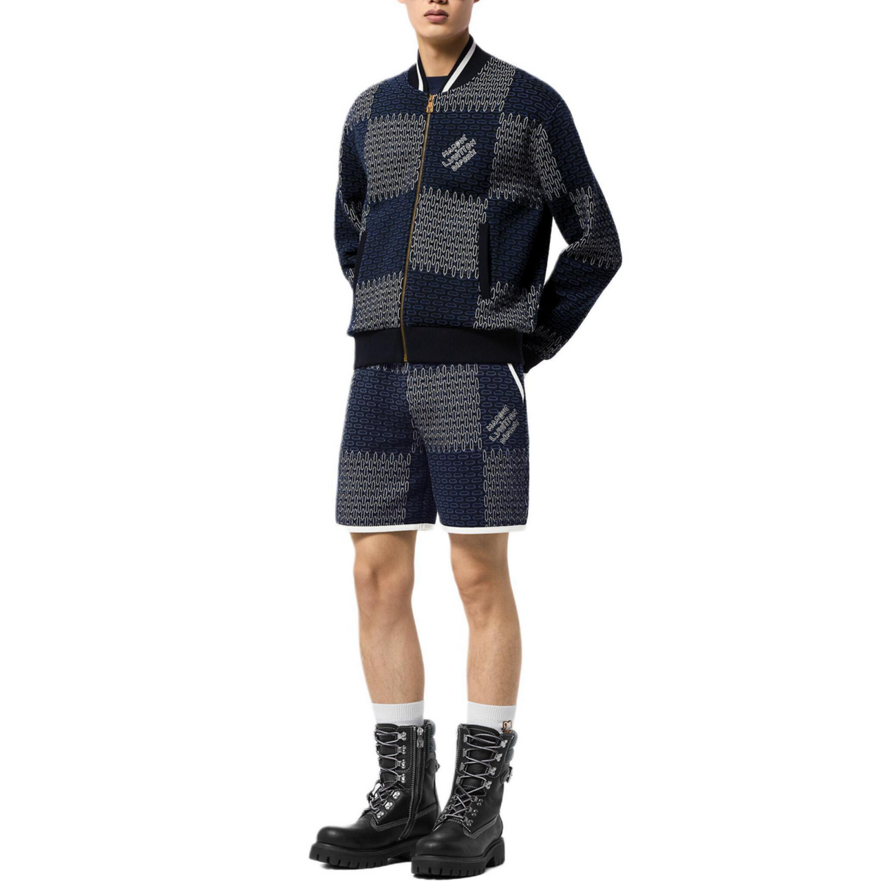 LOUIS VUITTON Damier Quilted Cotton Shorts
