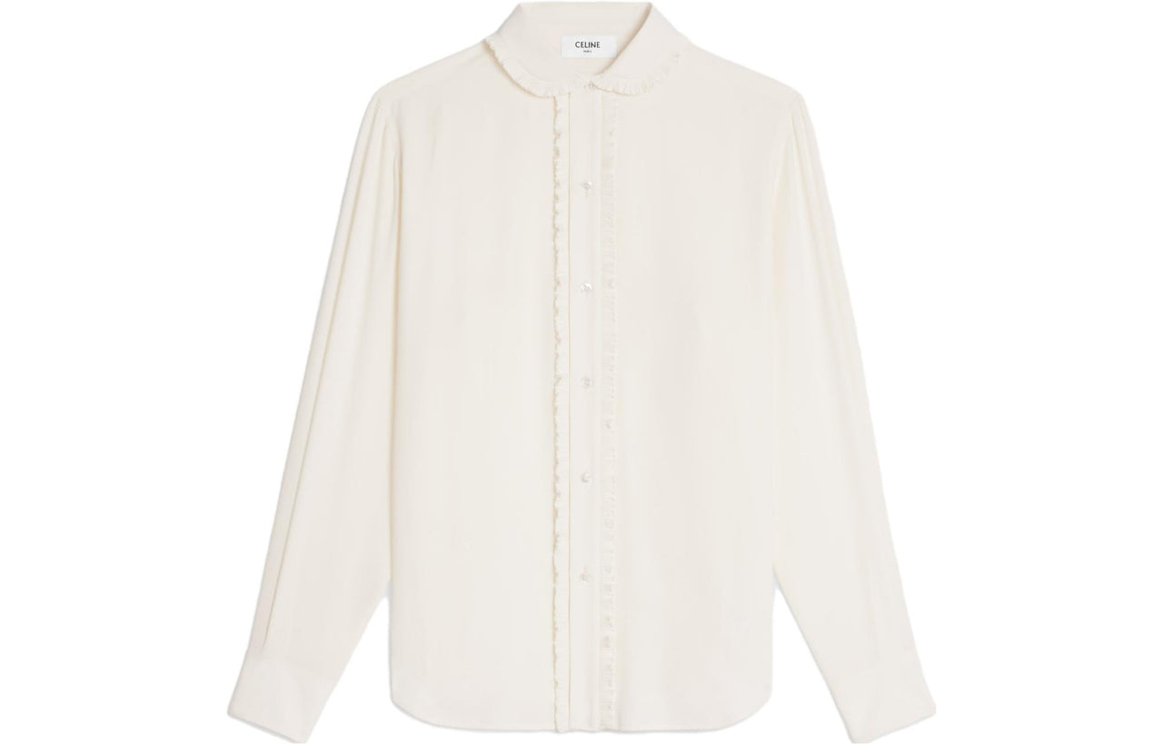 CELINE Ruffle Detailed Buttoned Shirt