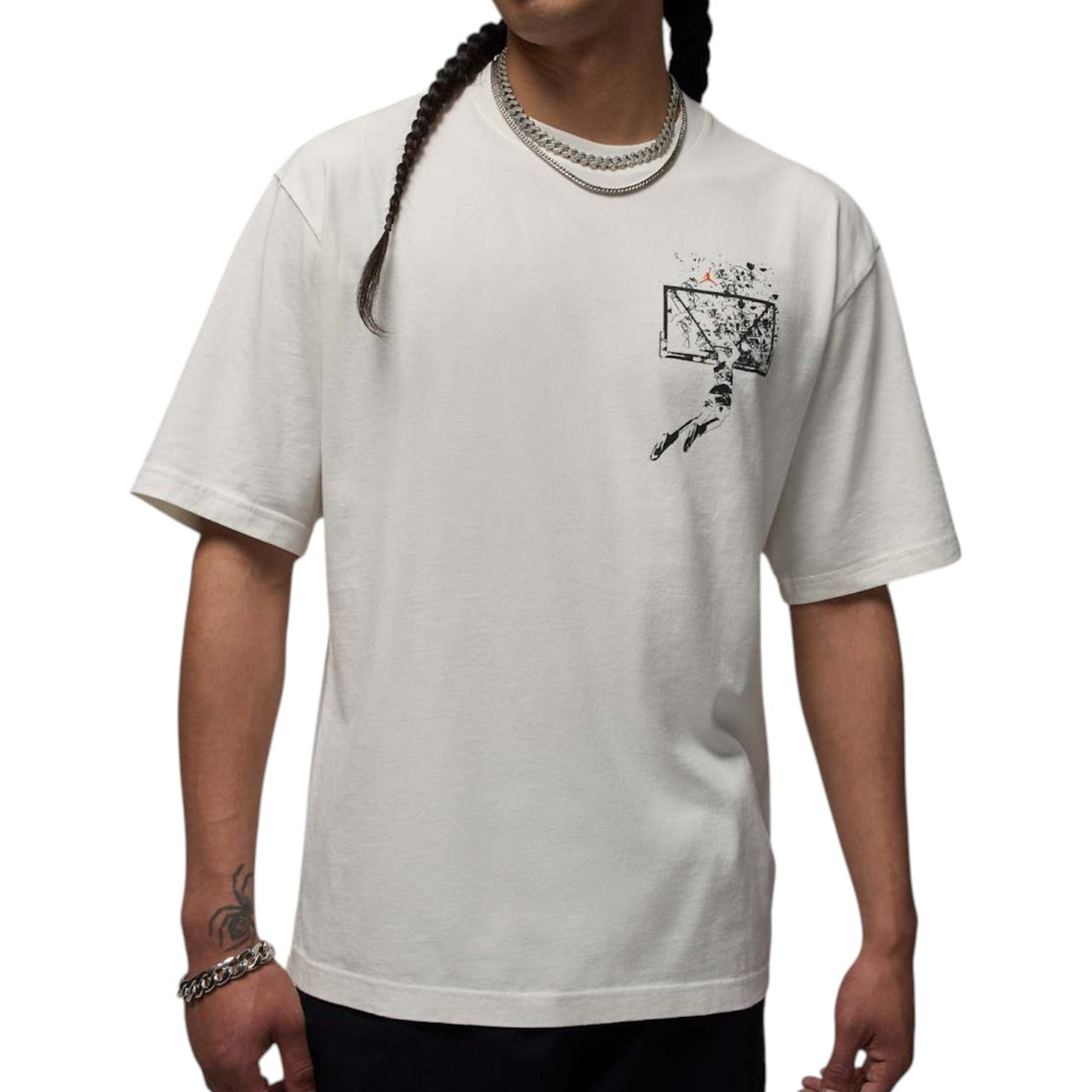 Air Jordan Brooklyn Oversized Graphic T-Shirt 'Sail' IB3297-133