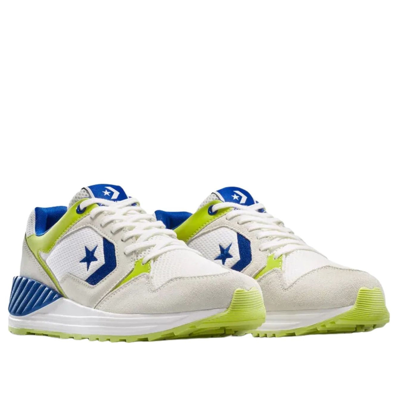 Converse Wave Trainer Ox 'Vintage White Blue Cartreuse' A13464C