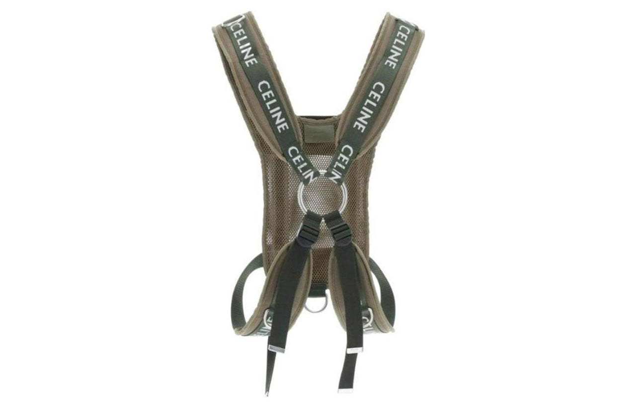 CELINE Fabric Backpack Men's Green