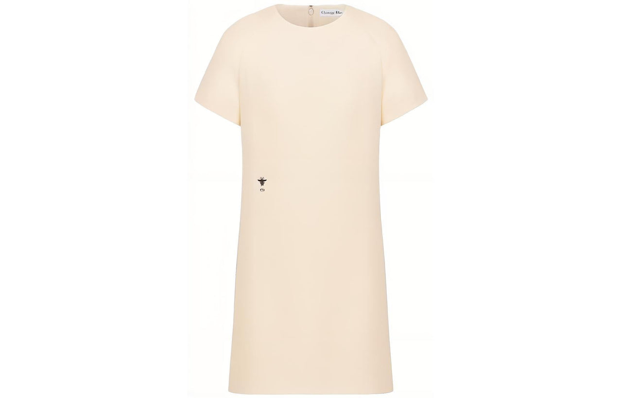 DIOR 30 Montaigne SS23 Short Sleeved Dress Women's Beige