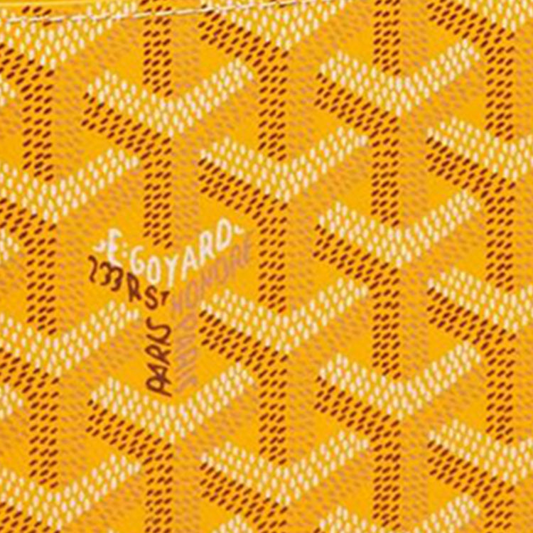 GOYARD SAINT-FLORENTIN Canvas With Leather Wallet Unisex Yellow