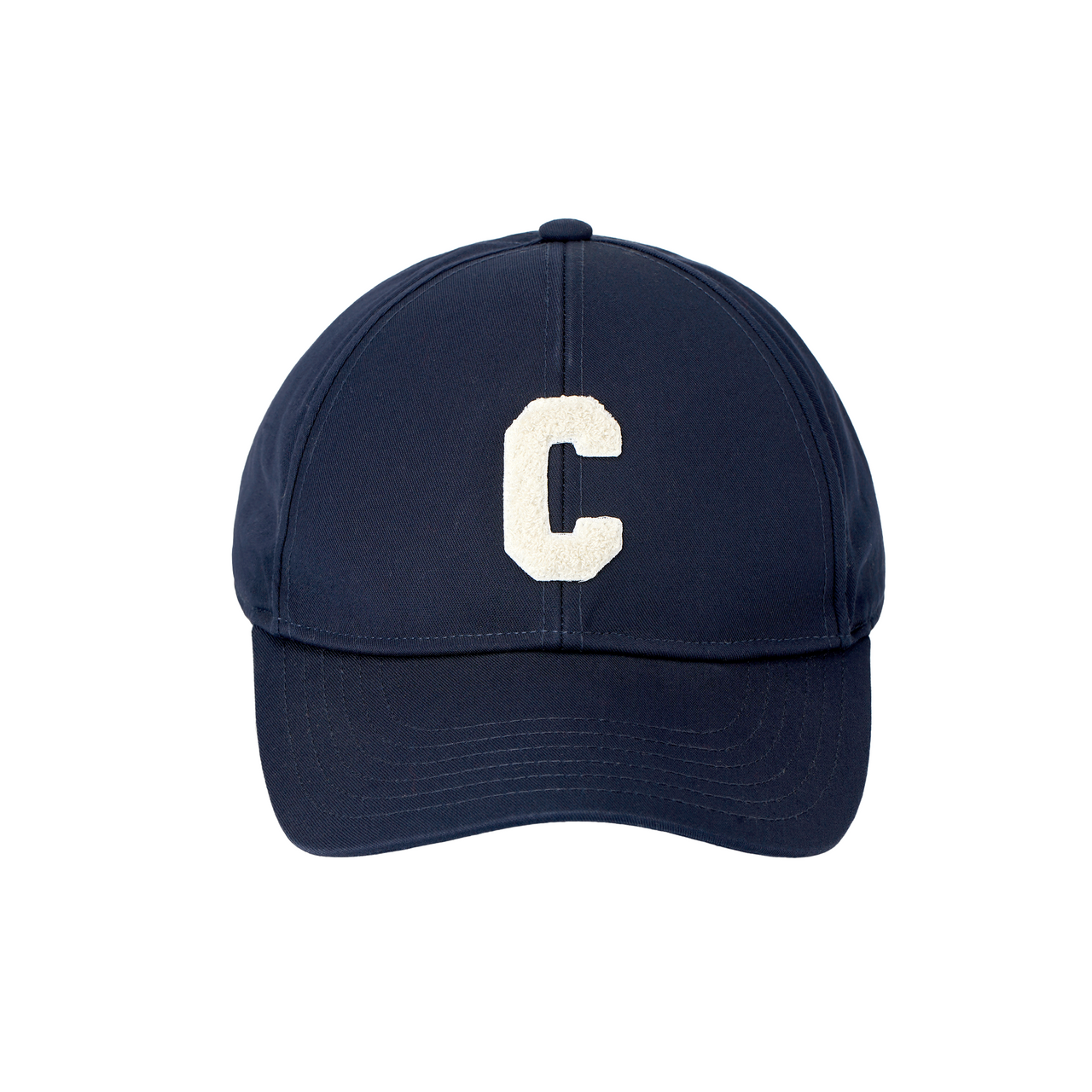 CELINE Cotton Baseball Caps Unisex Marine Blue/Ecru