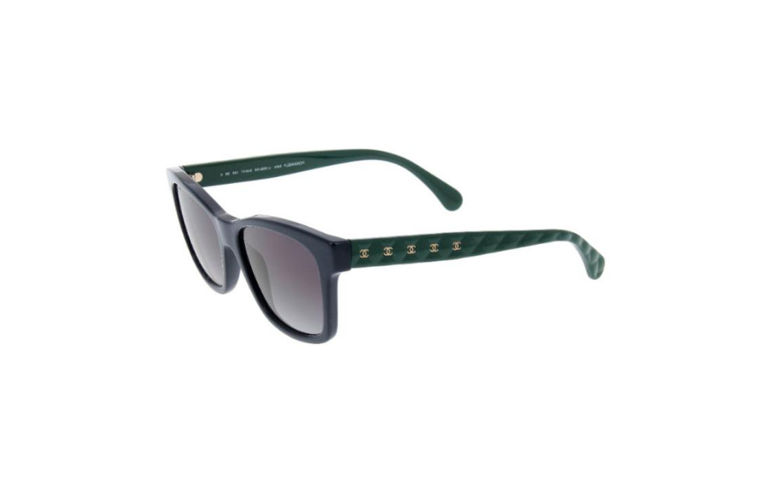 CHANEL - Rectangular Sunglasses Unisex Black
