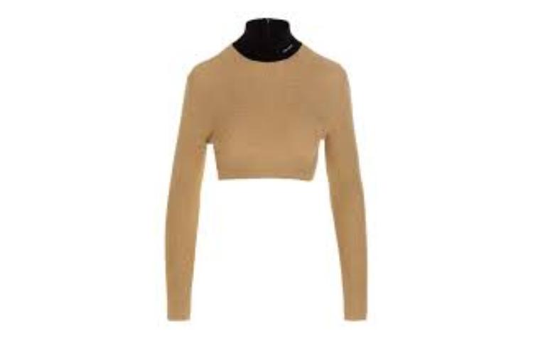 PRADA Crop Tops Women's Gold
