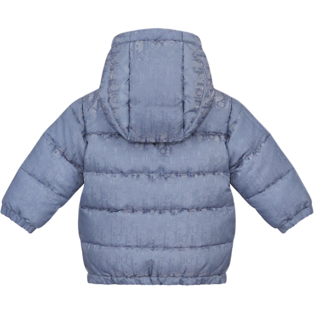 DIOR Down Jacket Gray Blue Infant And Toddler