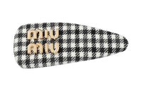 MIU MIU Metal Hair Clips Women's Black