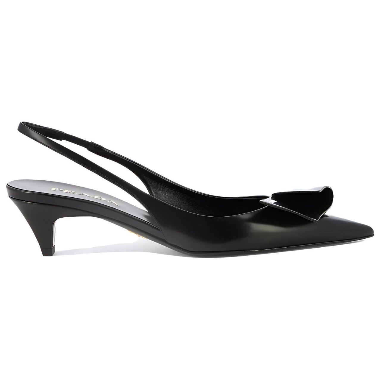 PRADA 60mm Fold-detail Leather Pumps