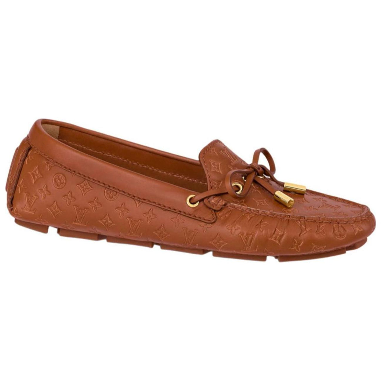 LOUIS VUITTON Gloria Loafers Women's Brown