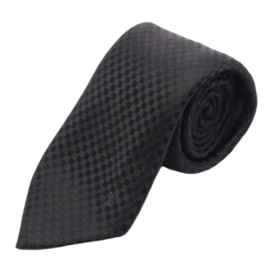 LOUIS VUITTON 2010s Damier Silk Tie