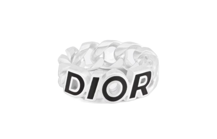 DIOR 925 Sterling Silver Rings Men's Silver