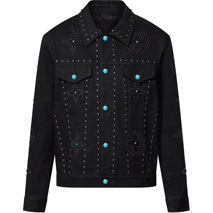 LOUIS VUITTON FW24 Denim Jacket Men's Black
