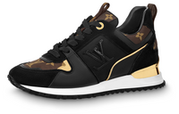 LOUIS VUITTON Run Away Trainers 'Black With Brown Monogram' Women's