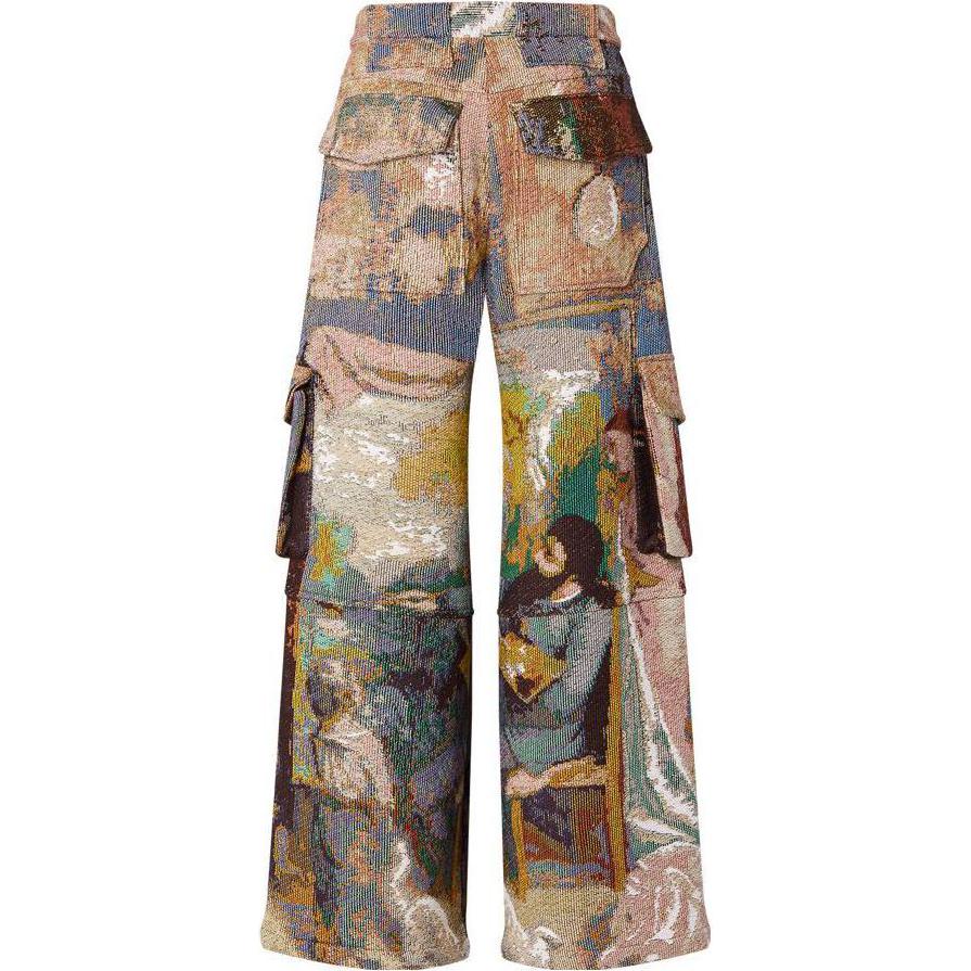 LOUIS VUITTON New Quarterly Products Of LV Cargo Pants Men's Green