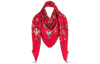 LOUIS VUITTON Shawls Unisex Red