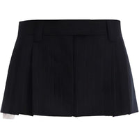 MIU MIU FW23 Casual Short Skirts Women's Marine Blue