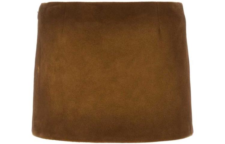 PRADA Denim Short Skirts Women's Brown