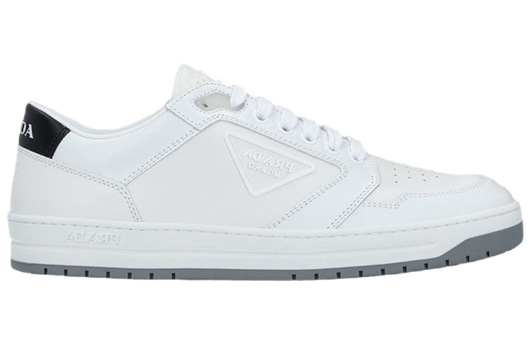 PRADA District Stylish Skateboarding Shoes Men's White