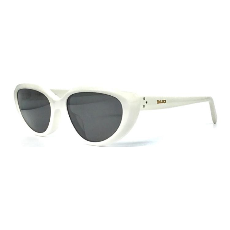 CELINE Cat Eye Sunglasses Women's White