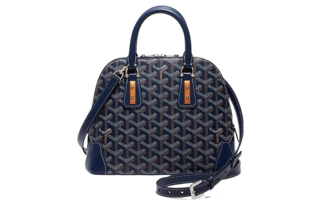 GOYARD Cow Leather Bag Straps Small Size Unisex Marine Blue