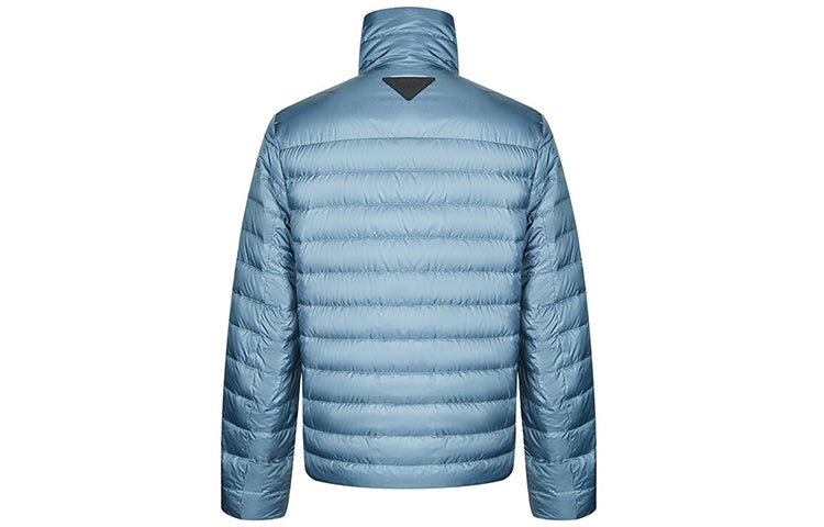 PRADA Down Jacket Men's Blue Gray