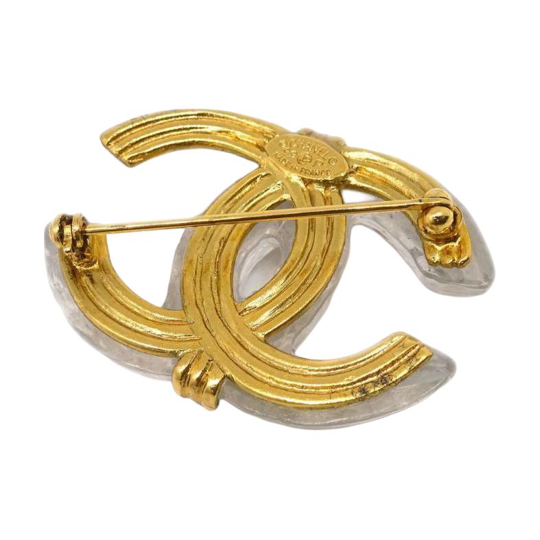 CHANEL 1999 CC-logo Brooch Pin