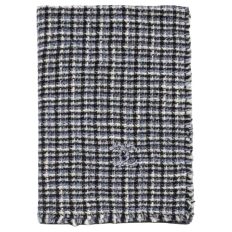 CHANEL - Knit Scarves Unisex Gray