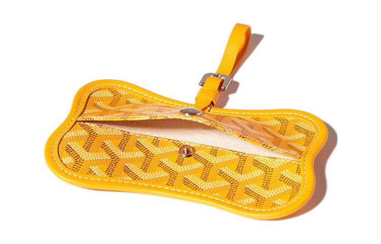 GOYARD Chien Gris Canvas With Leather Pet Bag Merch Unisex Yellow