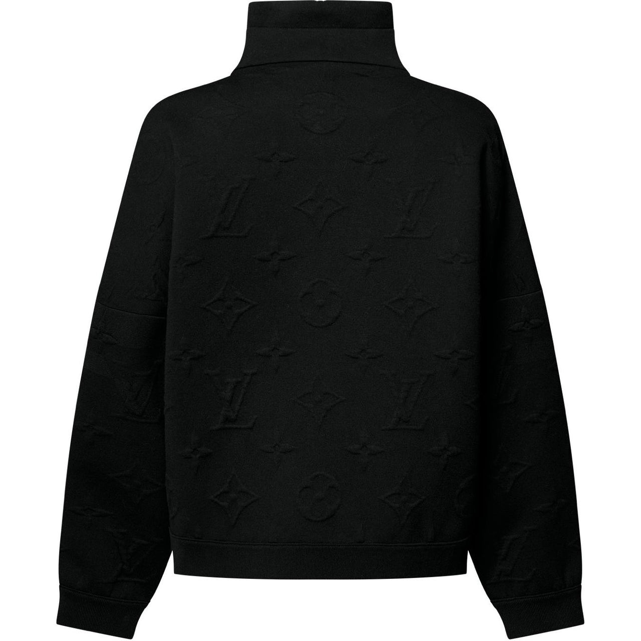 LOUIS VUITTON Embossed Monogram High Neck Sweater