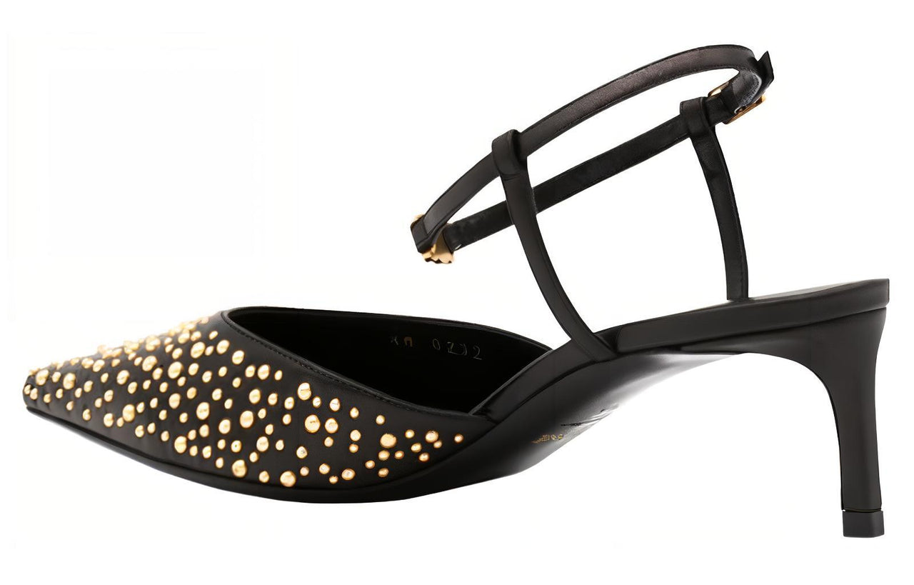 CELINE Embellished Pointed Toe Pumps
