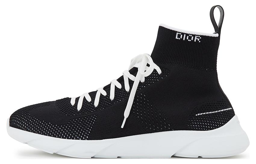 DIOR B21 High Top Casual Shoes Men's Black