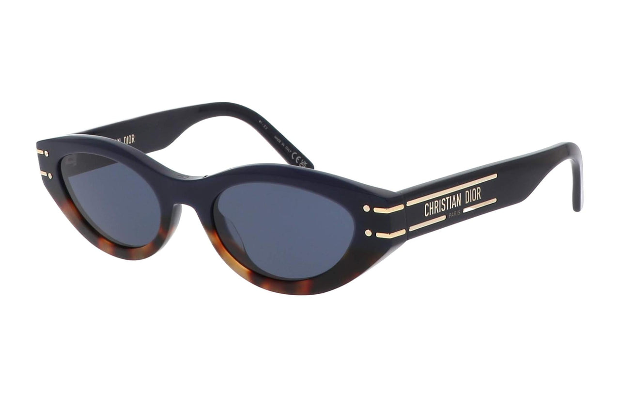 DIOR Acetate Irregular Shape Sunglasses Women's Tortoiseshell