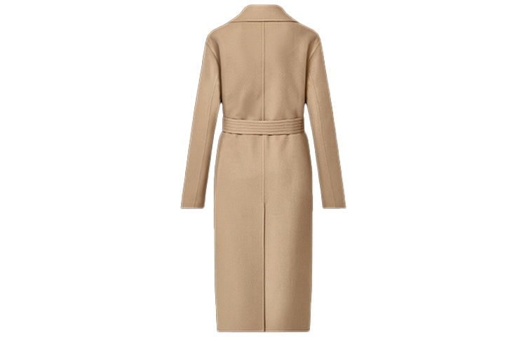LOUIS VUITTON New Quarterly Products Of LV Velvet-feel Coat Women's Camel
