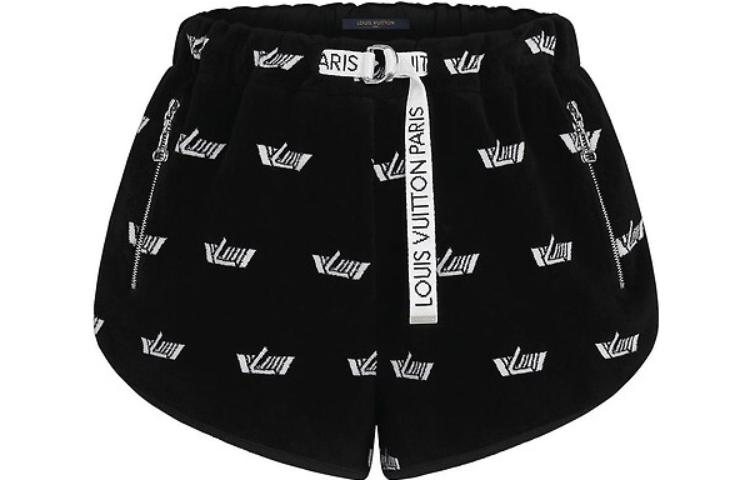 LOUIS VUITTON New Quarterly Products Of LV Knitted Sweatpants Women's Black