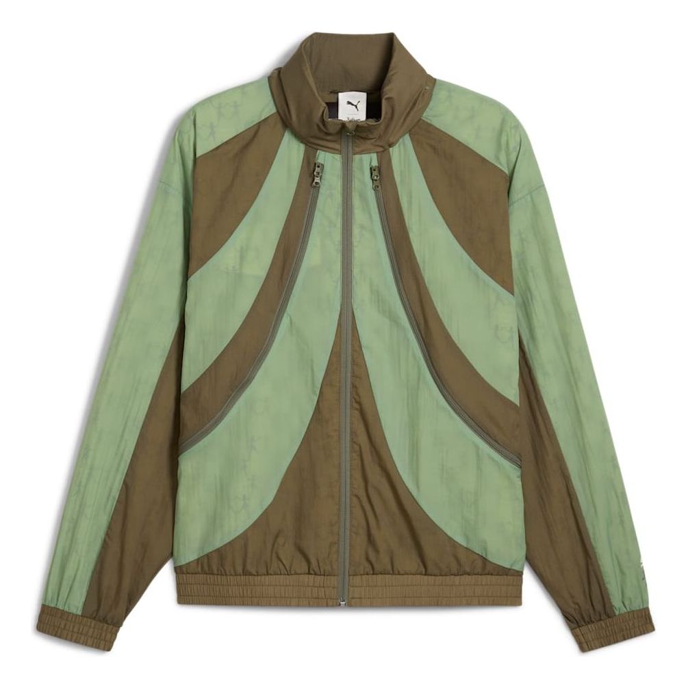 PUMA x KIDSUPER Relaxed-Fit Windbreaker Jacket 'Dusty Green' 629509-73