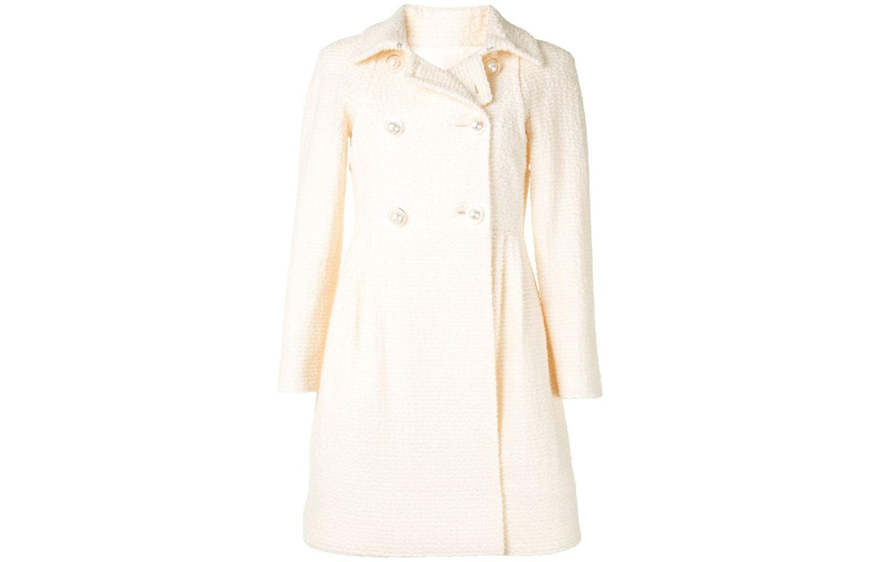 CHANEL 1990s Double breasted Bouclé Coat