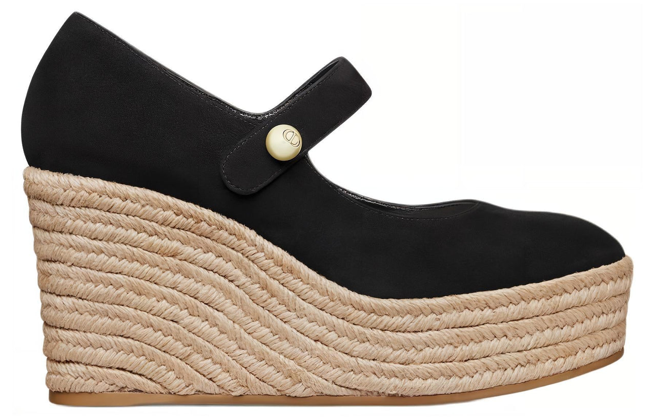 DIOR D-Doll Platform Mary Jane Shoes 9.5cm Women's Black