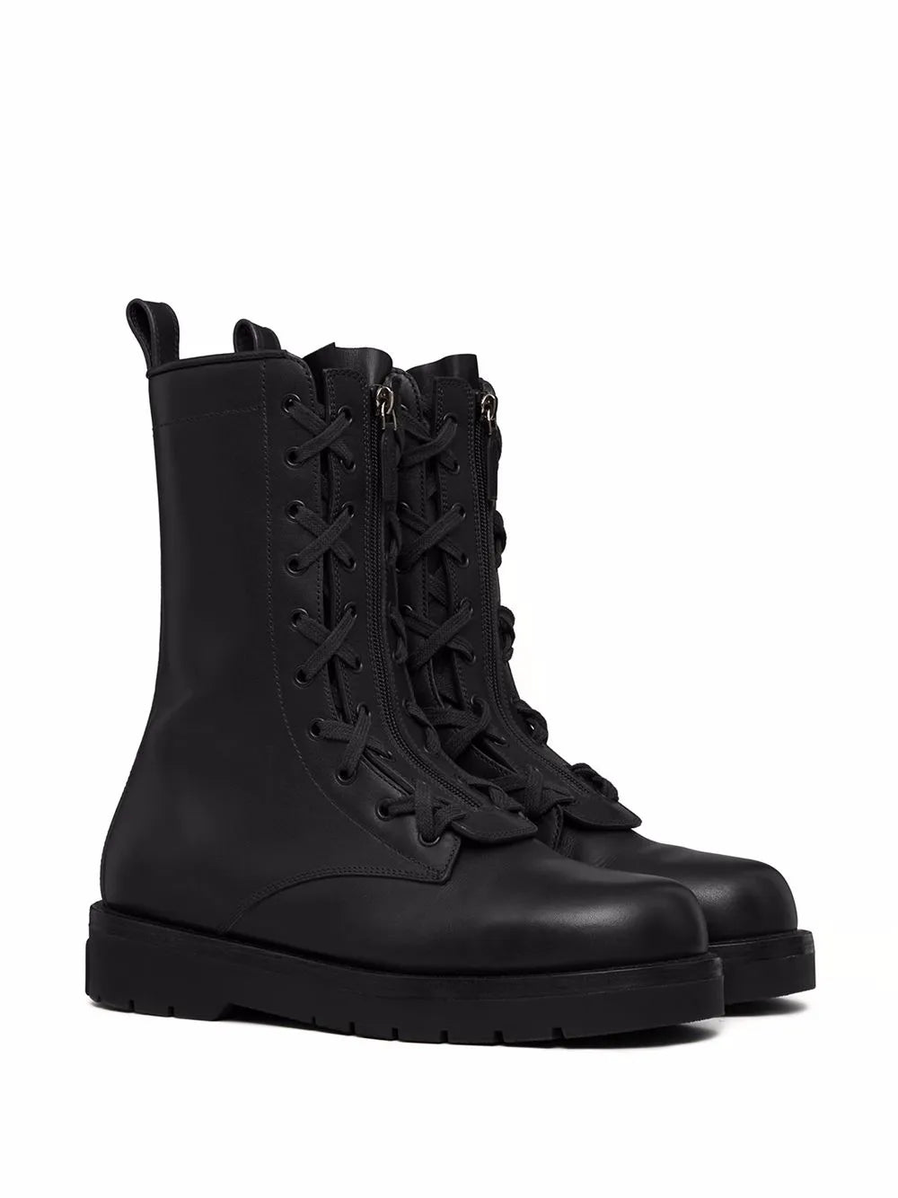 Valentino Garavani Xcombat Leather Boots
